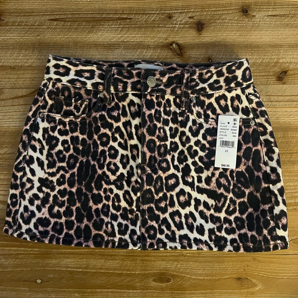 PacSun Leopard Print Mini Skirt